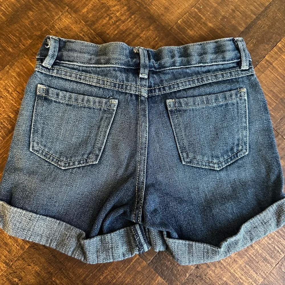 5‎ Gymboree Embroidered Starfish Flowers Jean Shorts